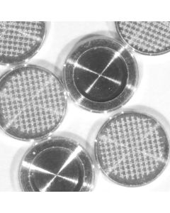 HPF finderTOP platelets (Ø3 x 0,50mm, 0,3mm cavity), Aluminum, 50 pieces