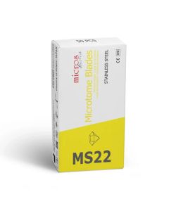 MS22 - MICROS Einweg-Mikrotom-Klinge, für weiches Gewebe, Winkel 22°, Low profile, 50 Stück