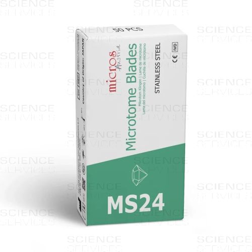 MS24 - MICROS Disposable Microtome Special Blades for hard tissue, Low Profile, 50 pieces